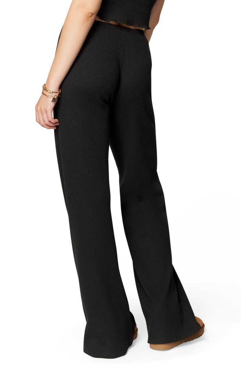 Florence by Mills Micro Thermal Wide Leg Pants, Alternate, color, Black