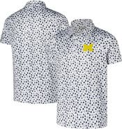 GARB Youth Garb White Michigan Wolverines Earnest Allover Print Polo