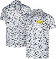 GARB Youth Garb White Michigan Wolverines Earnest Allover Print Polo