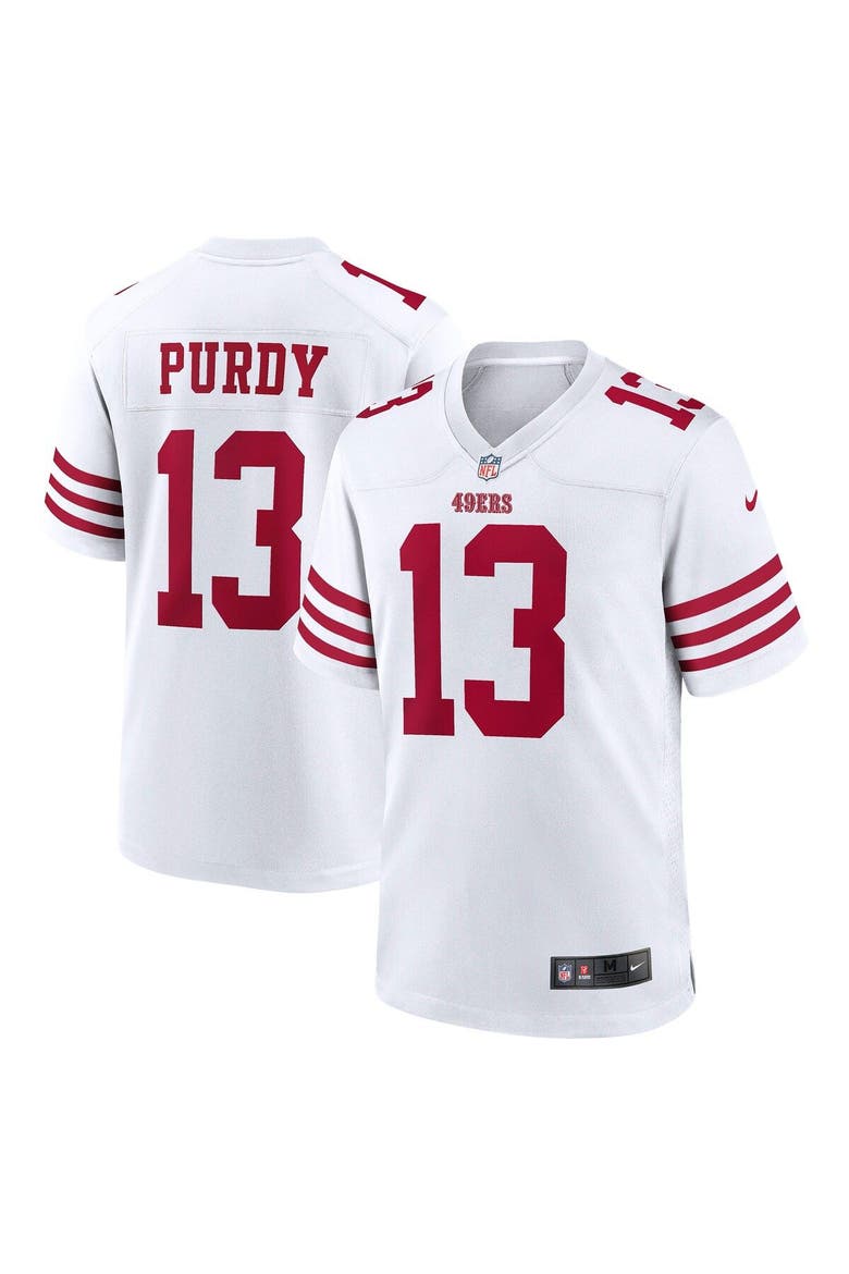 Men's Nike Brock Purdy White San Francisco 49ers Game Player Jersey, Main, color, White