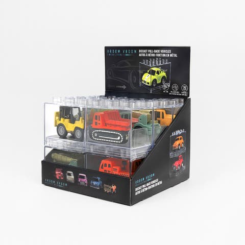 VVC Construction Vehicles, Stackable Pull-Back Diecast Cars