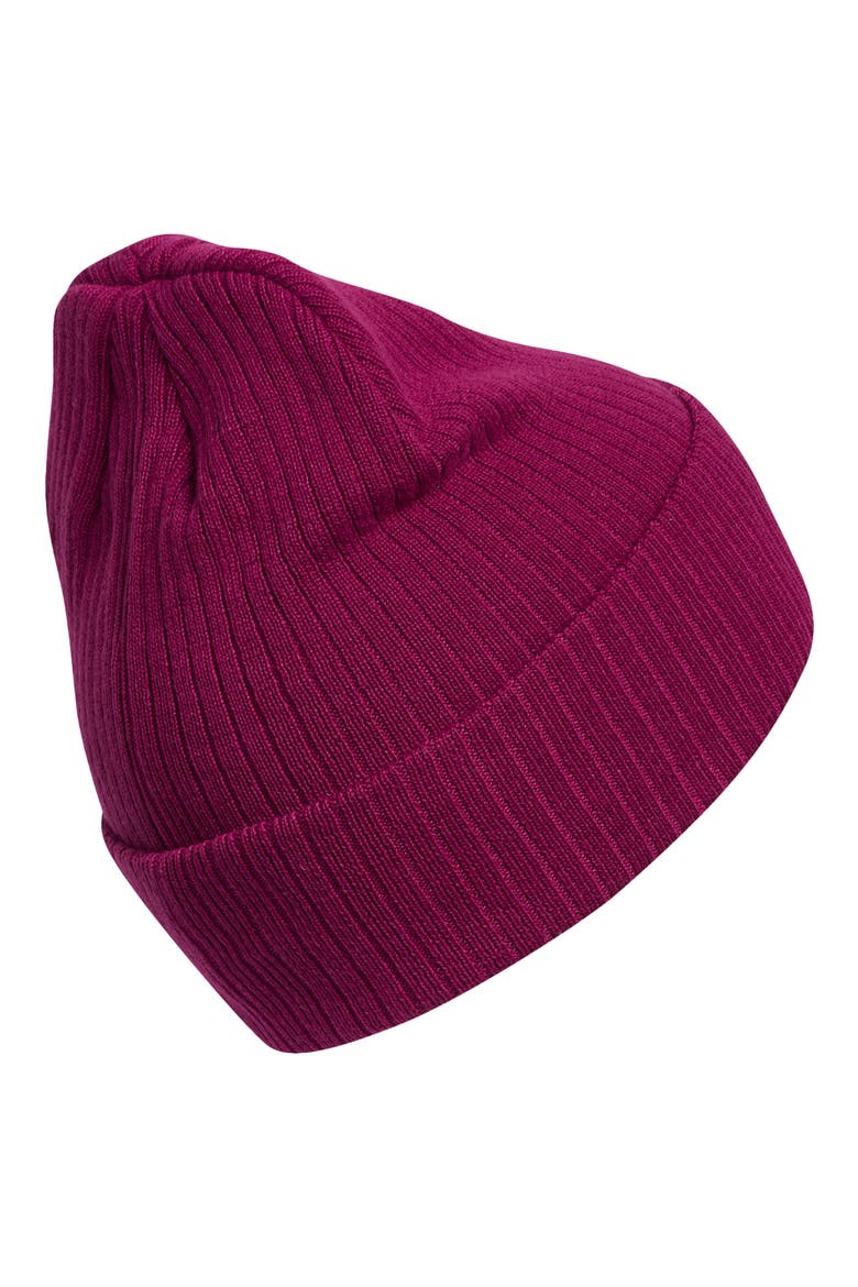 Logo Rib Beanie, Alternate, color, POWER BERRY PURPLE
