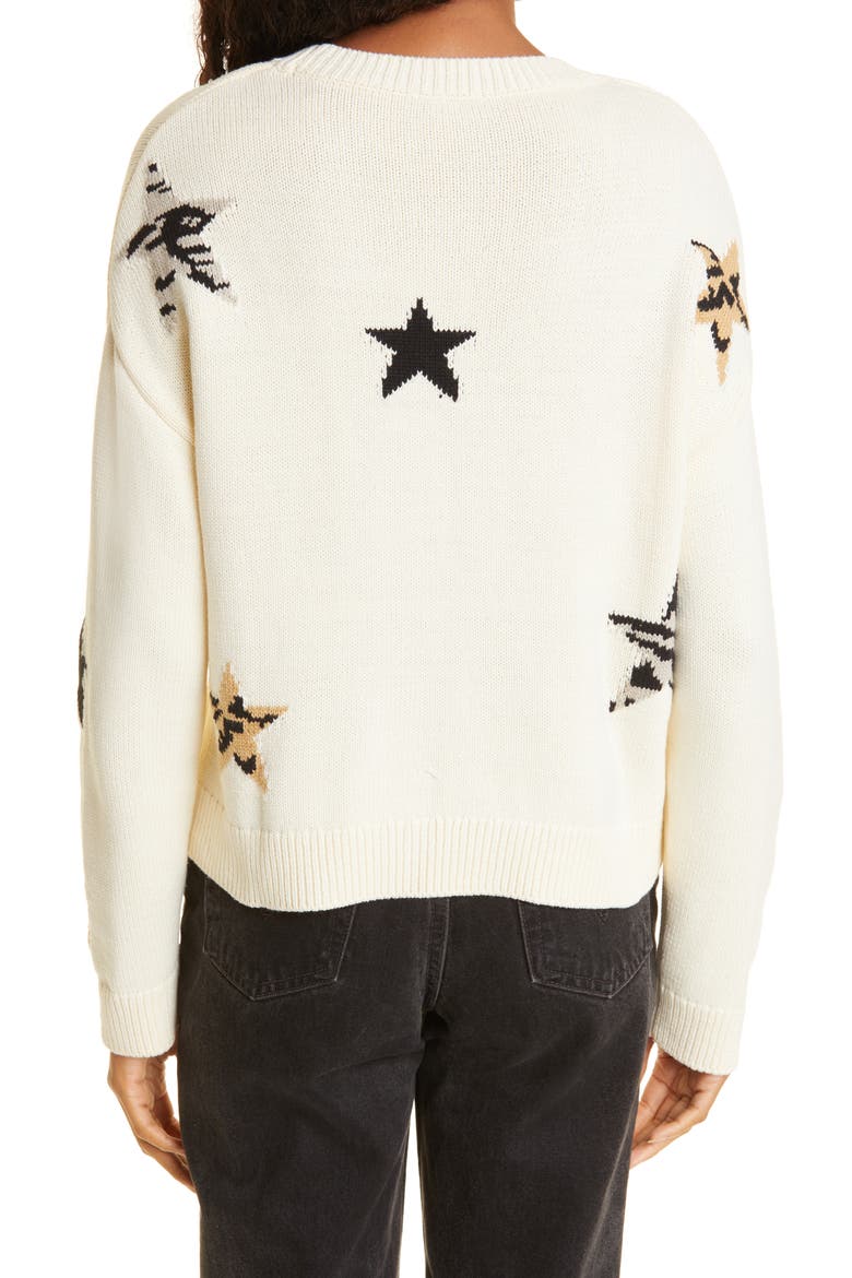 Perci Animal Star Sweater, Alternate, color, NEUTRAL ANIMAL STAR
