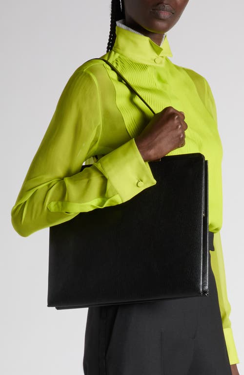 Tom Ford Supple Grained Leather Shoulder Bag In Black