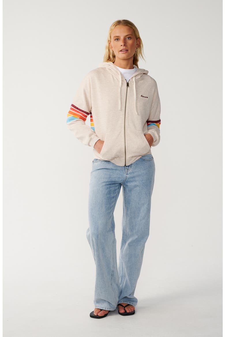 Surf Revival Full Zip Hoodie, Alternate, color, OATMEAL MARLE