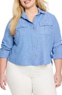 NIC+ZOE All Around Cotton & Linen Blend Shirt Jacket