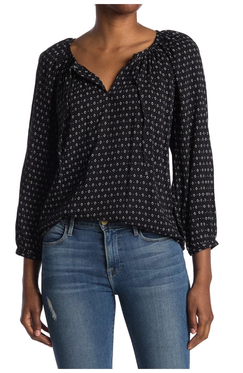 Susina<sup>®</sup> Long Sleeve Floral Print Blouse, Main, color, 