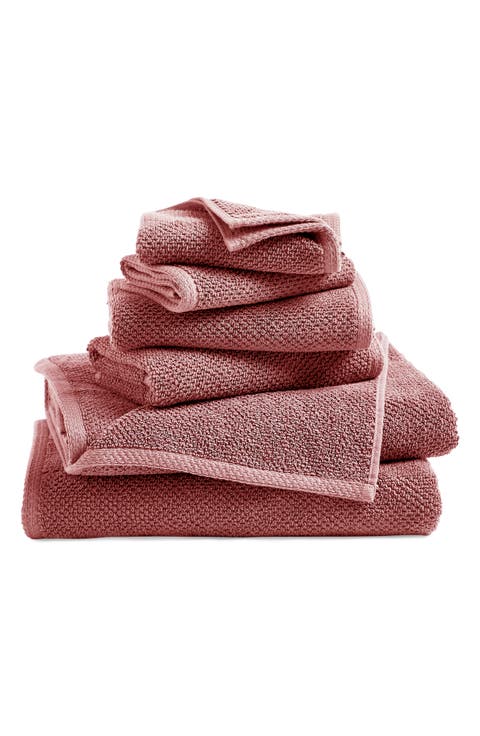 6-Piece Popcorn Textured Towel Set