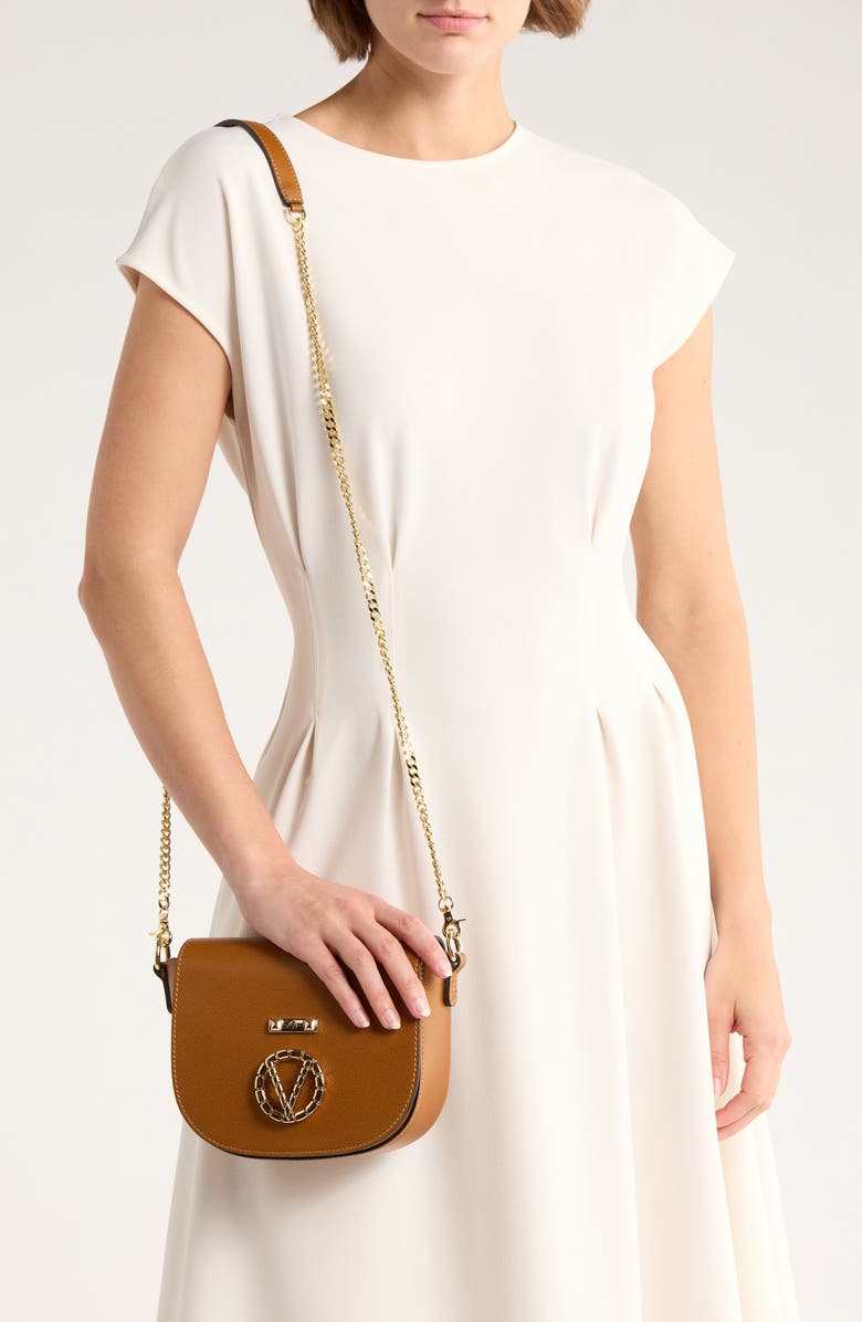 VALENTINO BY MARIO VALENTINO Joestte Bonbonniere VLOGO Crossbody Bag, Alternate, color, Caramel