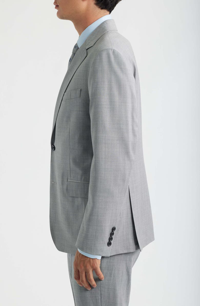 Bonobos Jetsetter Standard Fit Grey Stretch Wool Suit Jacket, Alternate, color, Light Grey