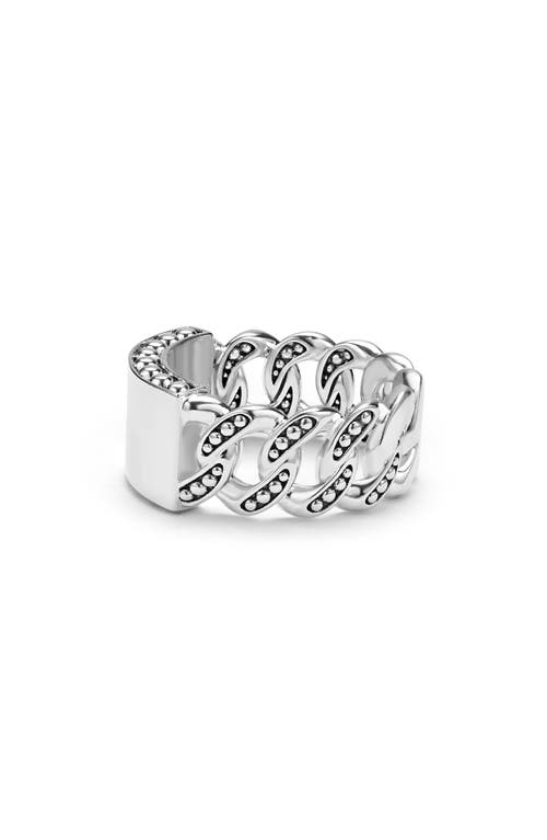 Lagos Anthem Engravable Ring In Metallic
