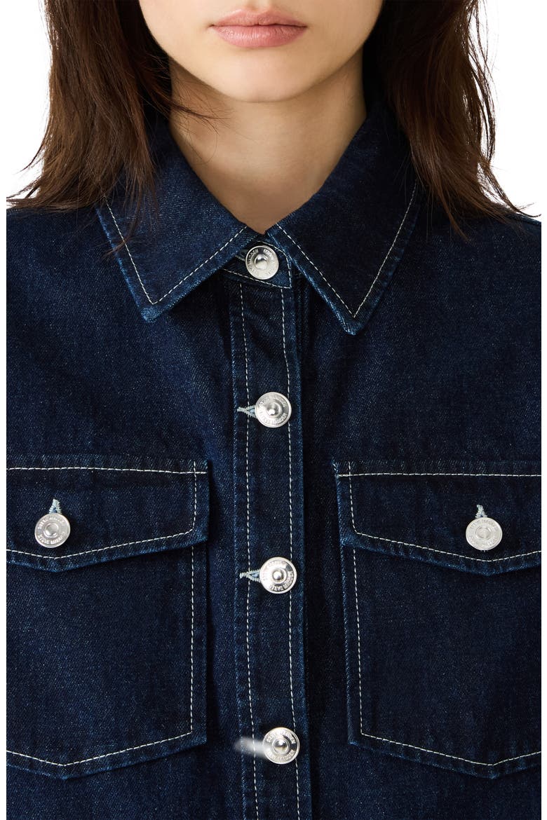 Eliana Denim Shirt, Alternate, color, BIJOU BLUE