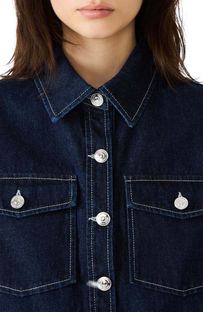 Steve Madden Eliana Denim Shirt, Alternate, color, Bijou Blue