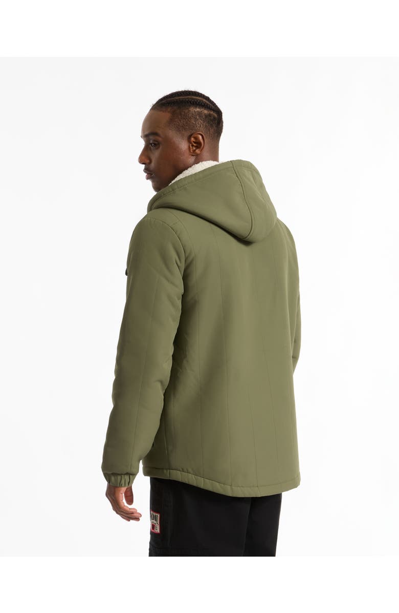 Ecko Unltd. Simple Confidence shearling Lined Jacket, Alternate, color, Olive