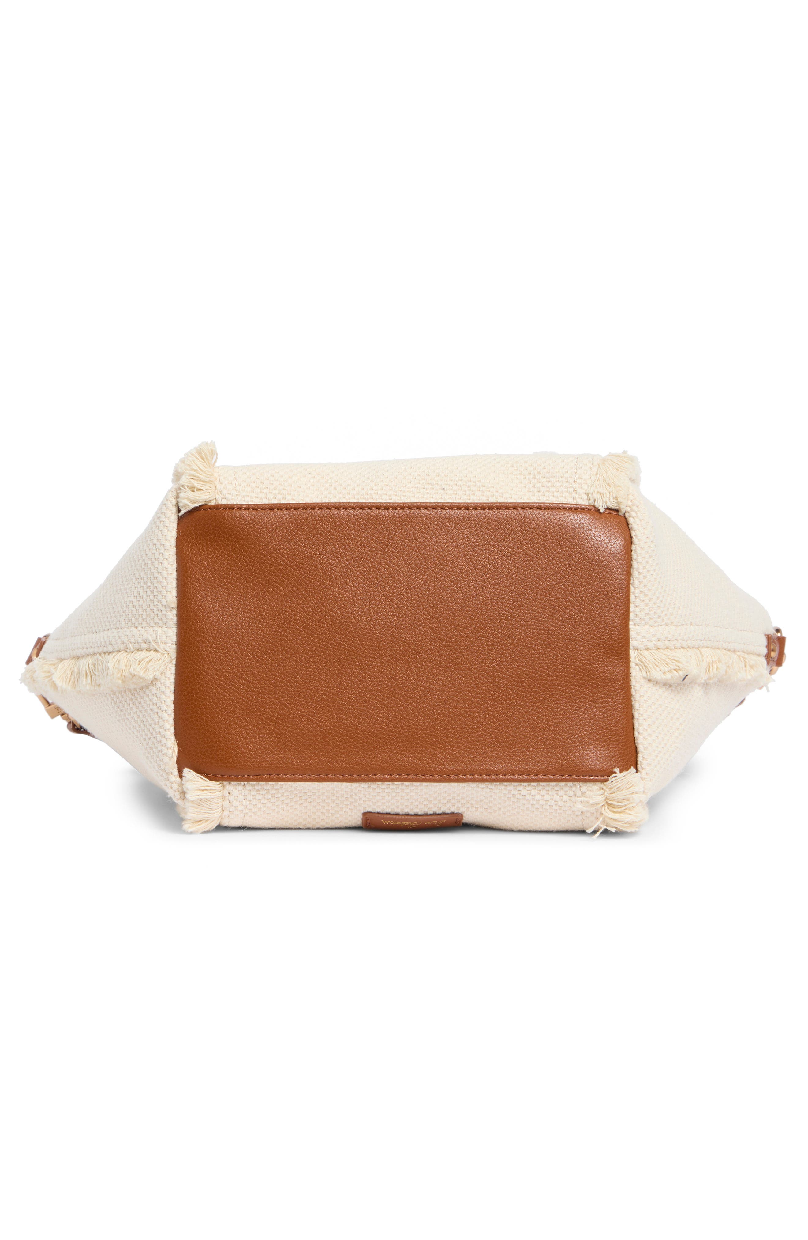 Sam Edelman Mini Sydney Frayed Bucket Tote, Alternate, color, Neutral