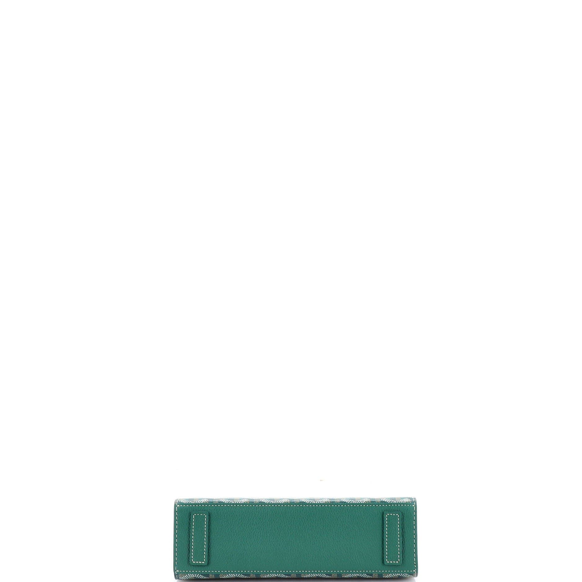 Pre-Owned Goyard Structured Rouette Chain Shoulder Bag Coated Canvas Mini, Alternate, color, Green