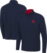 ANTIGUA Men's Antigua  Navy Boston Red Sox Content Quarter-Zip Top