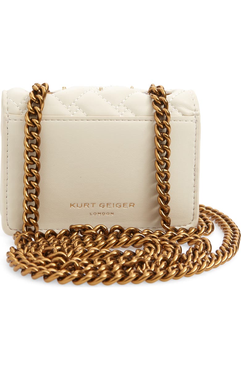 Kurt Geiger London Micro Kensington Eye Quilted Leather Crossbody Bag, Alternate, color,