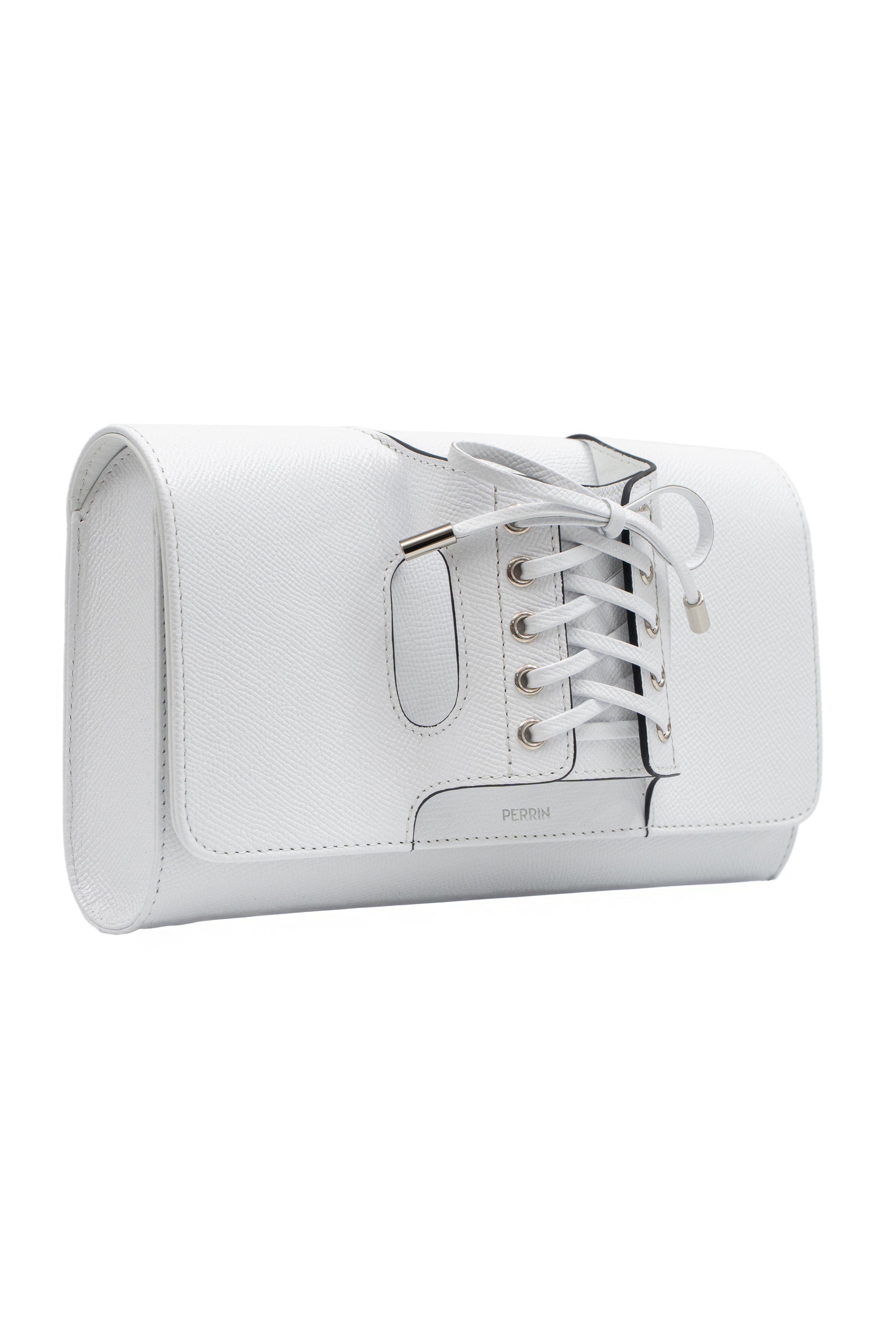 PERRIN PARIS Corsette Clutch, Alternate, color, White