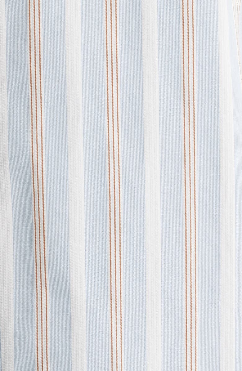 Wax London Shelly Stripe Cotton Poplin Button-Up Shirt, Alternate, color, Light Blue