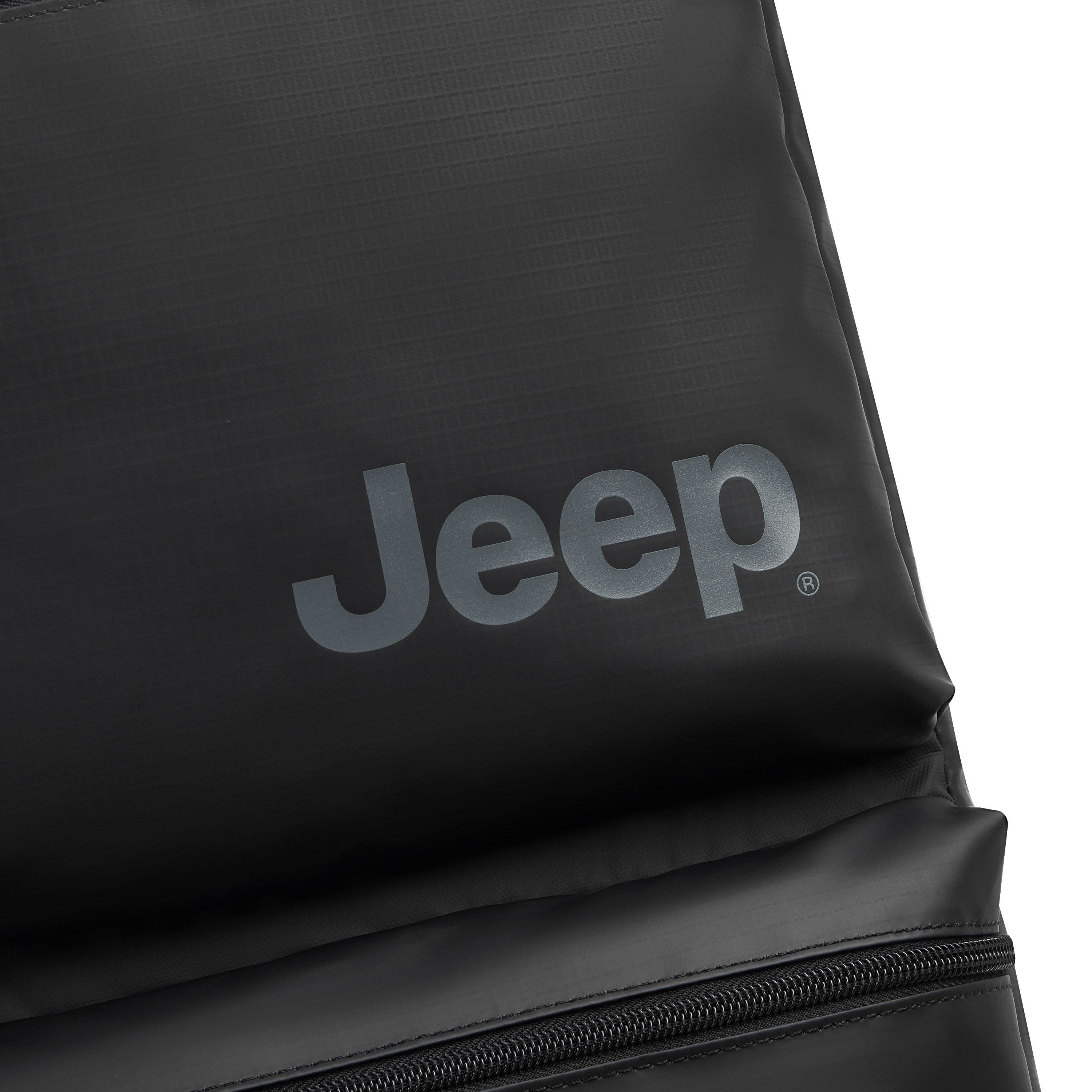 JEEP JS006B 27 Inch Two Wheel Rolling Travel Duffle Bag, Alternate, color, Black