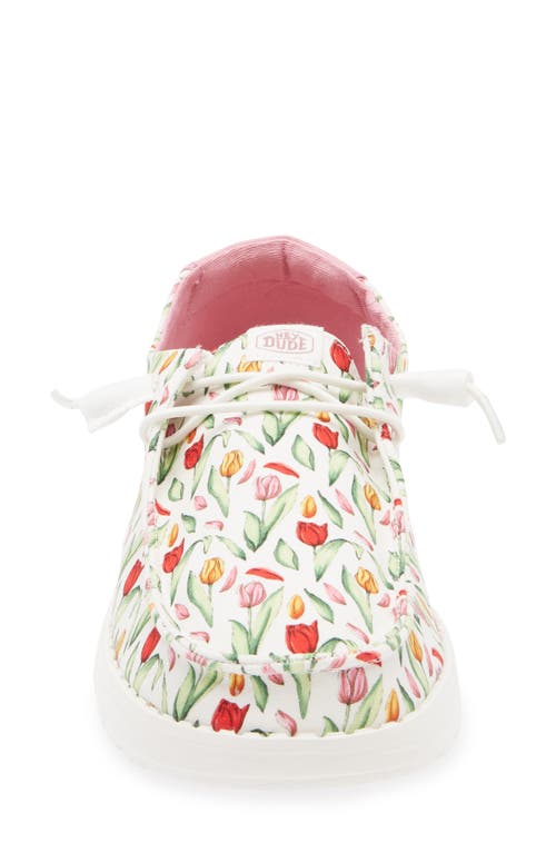 Hey Dude Wendy Tulip Sneaker In Tulip/pink