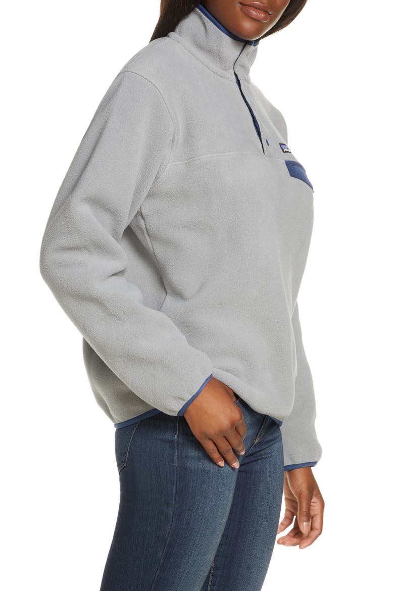 Synchilla Snap-T® Recycled Fleece Pullover, Alternate, color, FEA FEATHER GREY