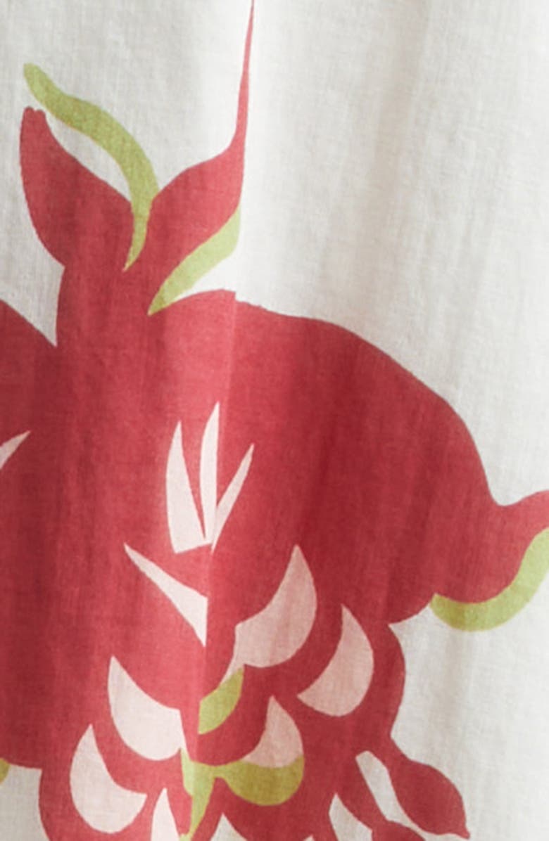 Etro Flounce Hem Cotton Maxi Skirt, Alternate, color, Print On White Base