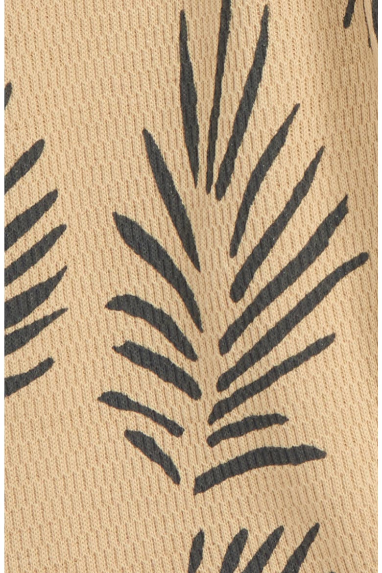 Lion Palm Print Organic Cotton Pants, Alternate, color, KHAKI