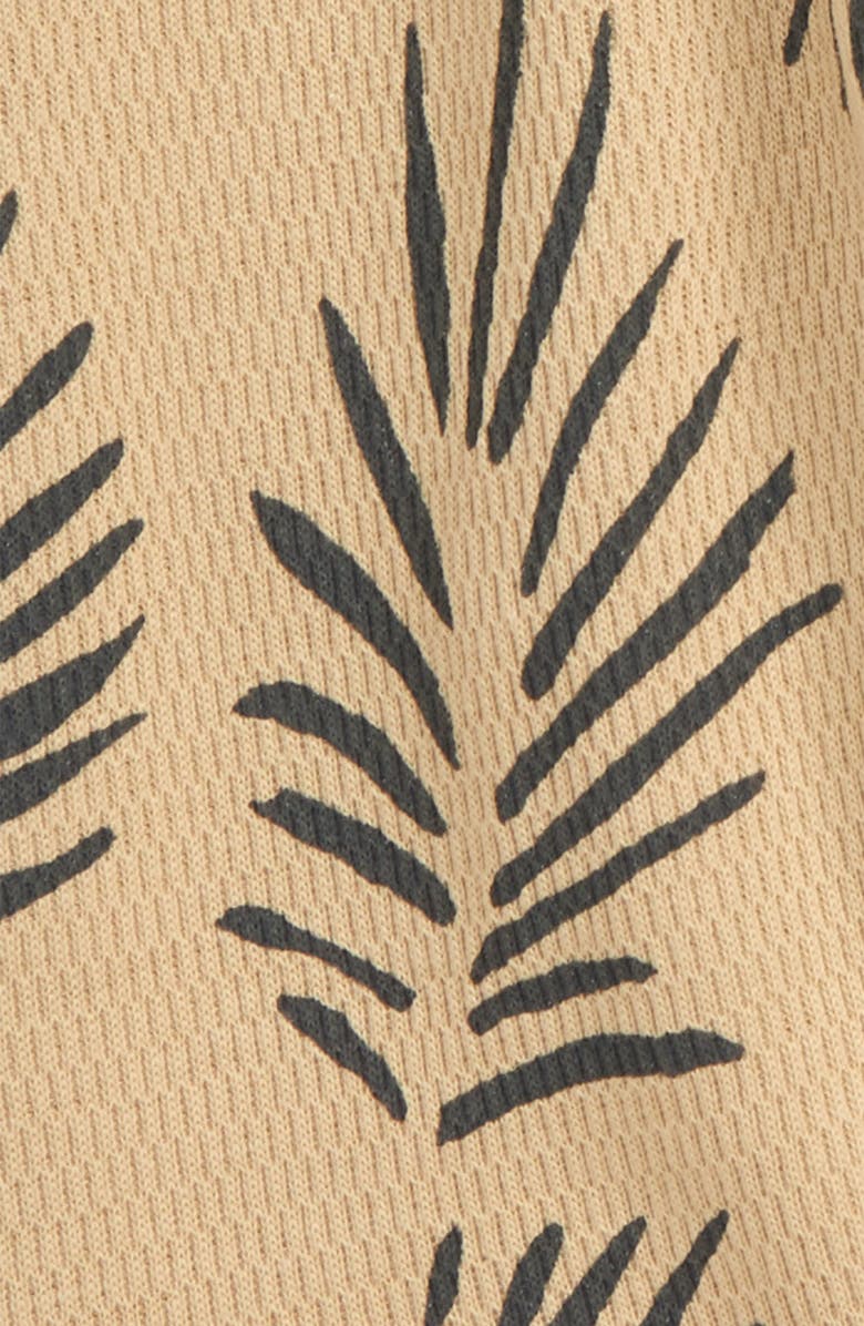 Oliver & Rain Lion Palm Print Organic Cotton Pants, Alternate, color,