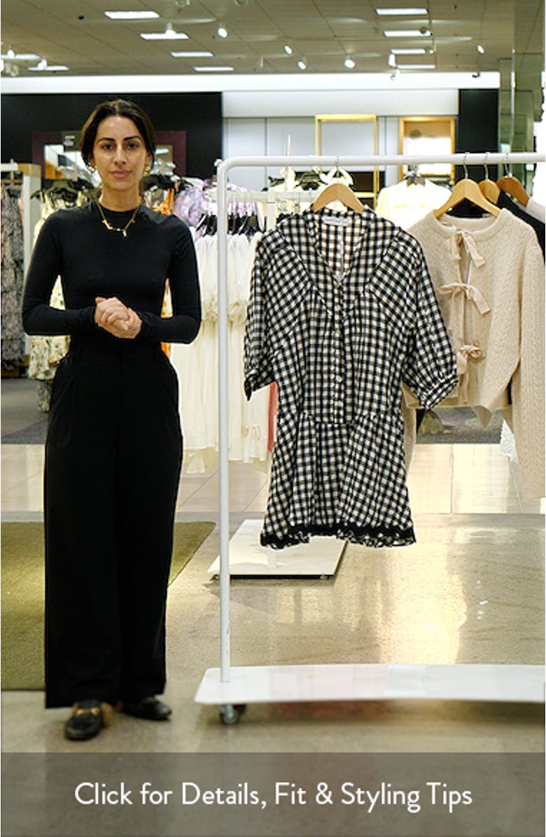 Caroling Check Minidress, sales video thumbnail