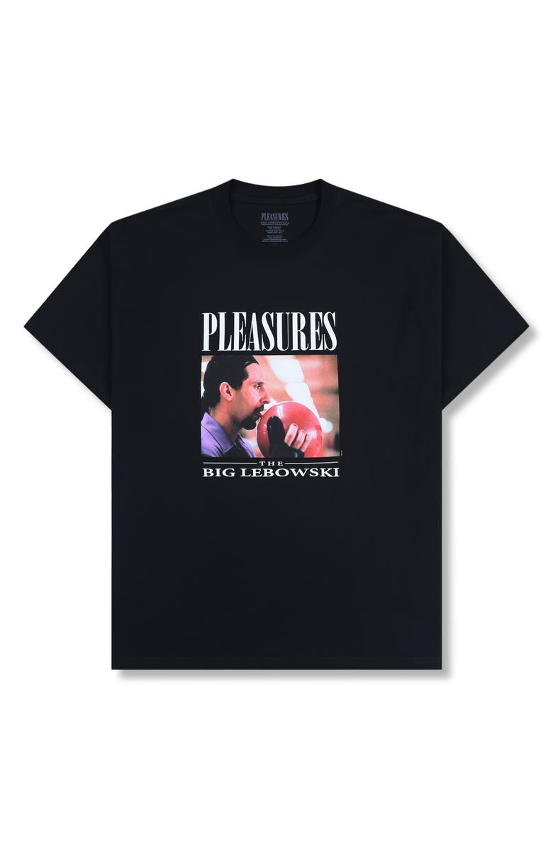 PLEASURES Lick Graphic T-Shirt, Alternate, color, Black