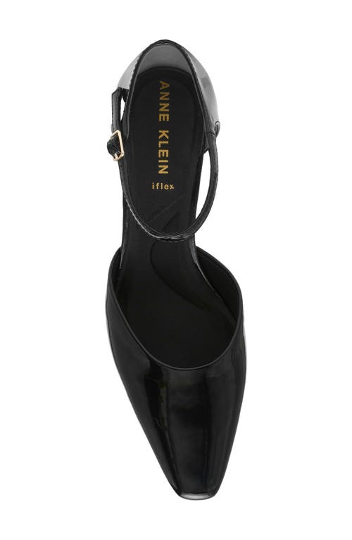 Anne Klein Rosalind Croc Embossed Ankle Strap Sandal