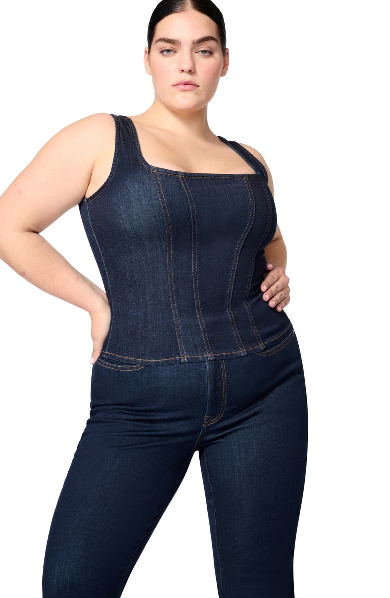 WARP+WEFT ASE High Waist Straight Leg Stretch Jeans, Alternate, color, Long Gone