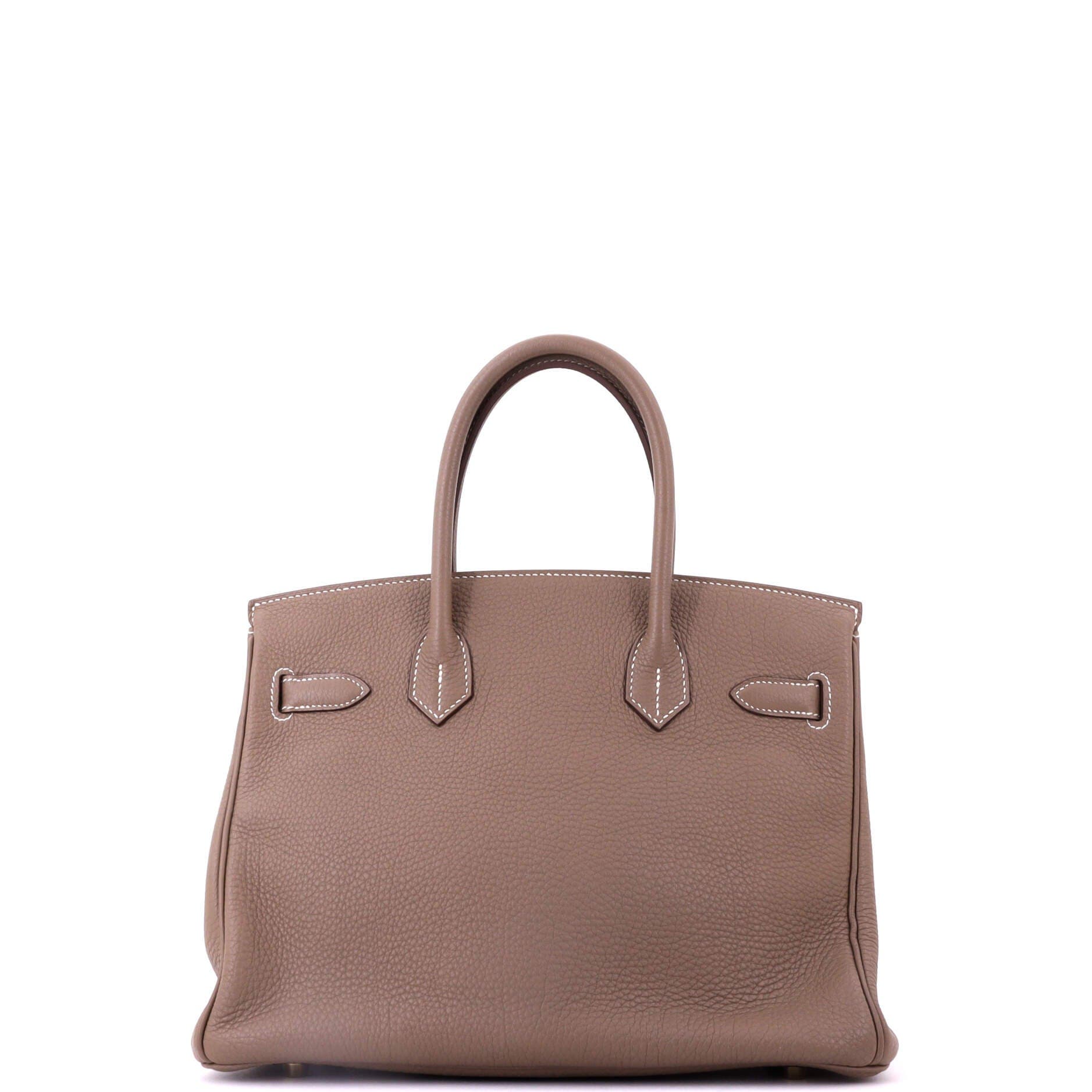 Pre-Owned Hermes Birkin Handbag Grey Togo with Gold Hardware 30, Alternate, color, Etoupe