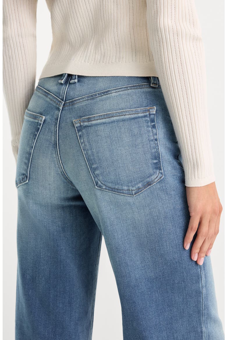 Soft-Tech Good Waist High Waist Wide Leg Palazzo Jeans, Alternate, color, INDIGO1238