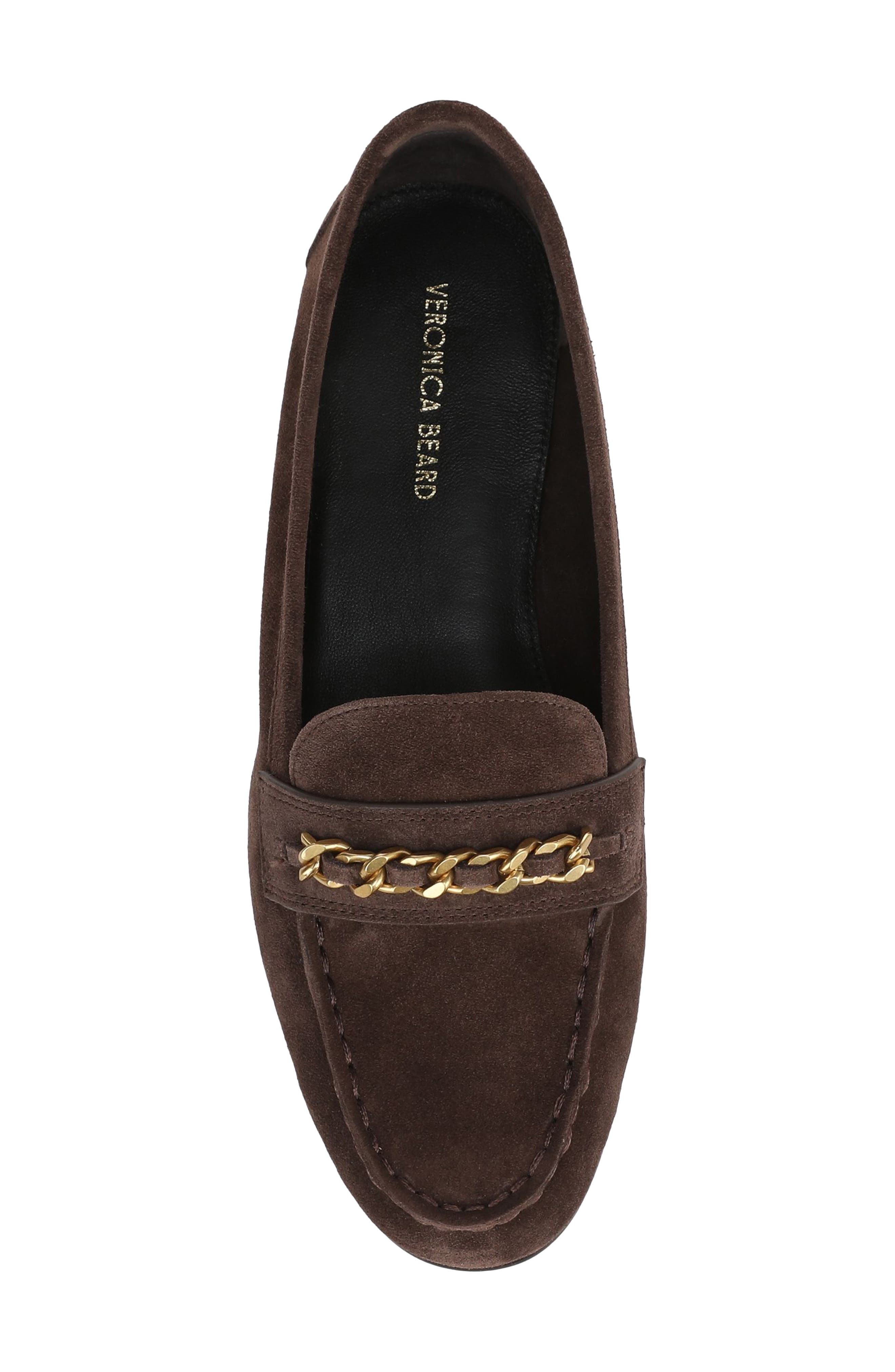 Veronica Beard Penny Chain Loafer, Alternate, color, Espresso