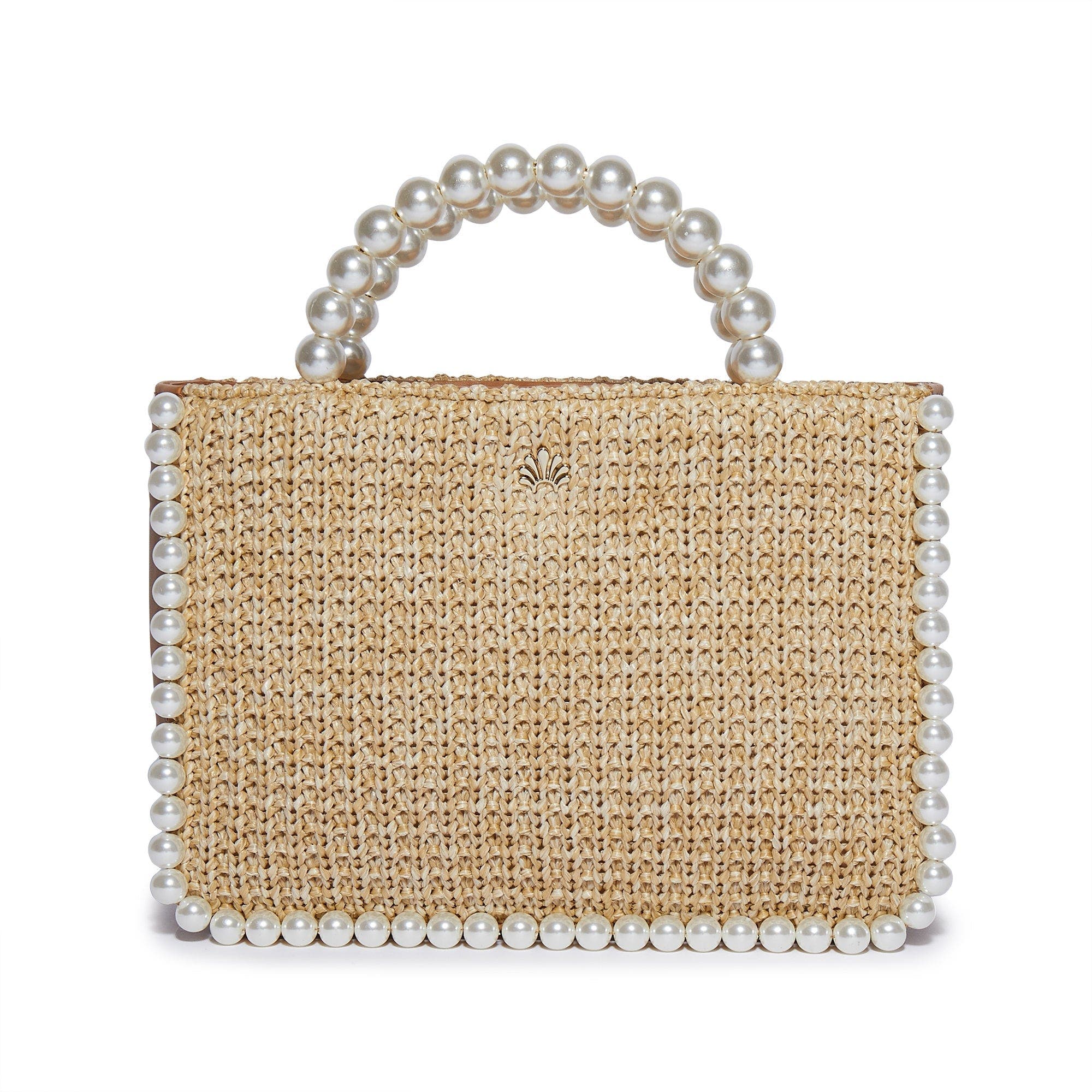 Lele Sadoughi Maya Mini Tote, Main, color, Natural 250