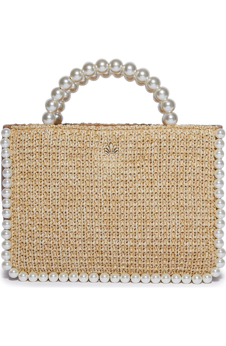 Lele Sadoughi Maya Mini Tote, Main, color, Natural 250
