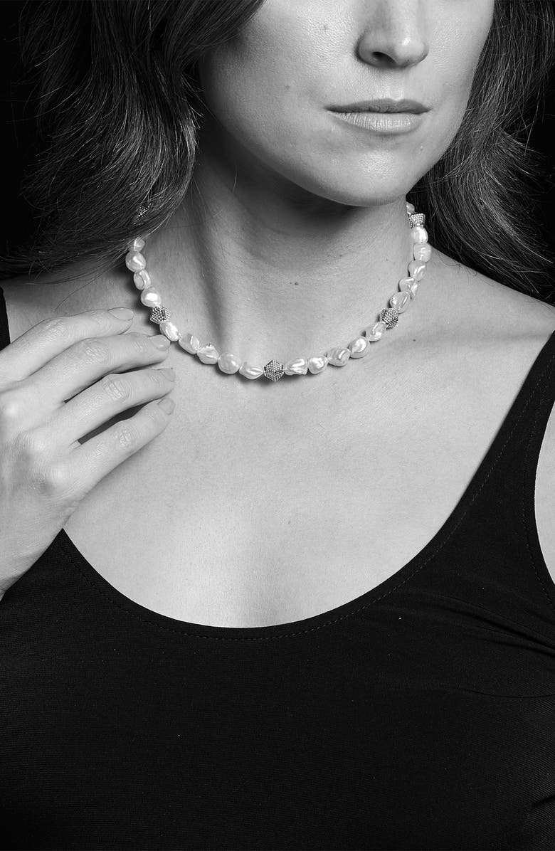 LAGOS Luna Keshi Pearl Necklace, Alternate, color, 