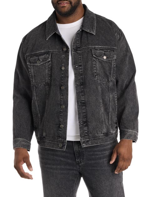 Big & Tall Fade to Black Trucker Jacket