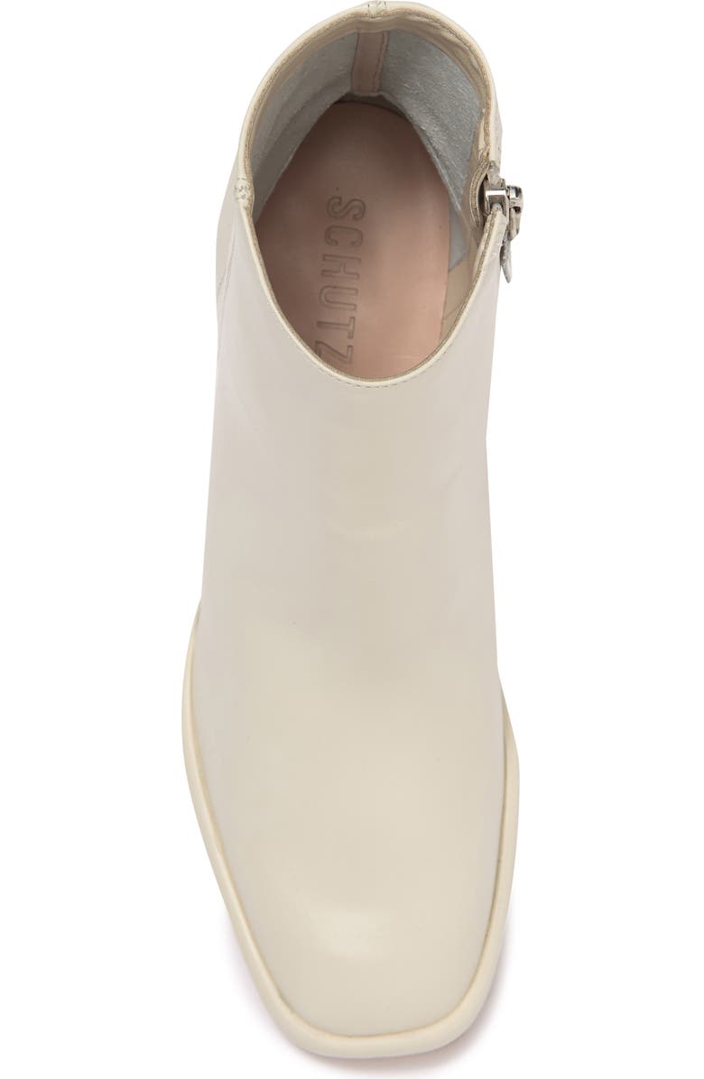 Schutz Mariane Leather Block Heel Zip Boot, Alternate, color,
