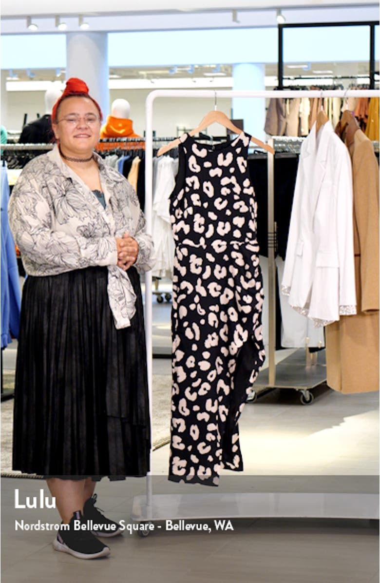 Danika Animal Print Midi Dress, sales video thumbnail