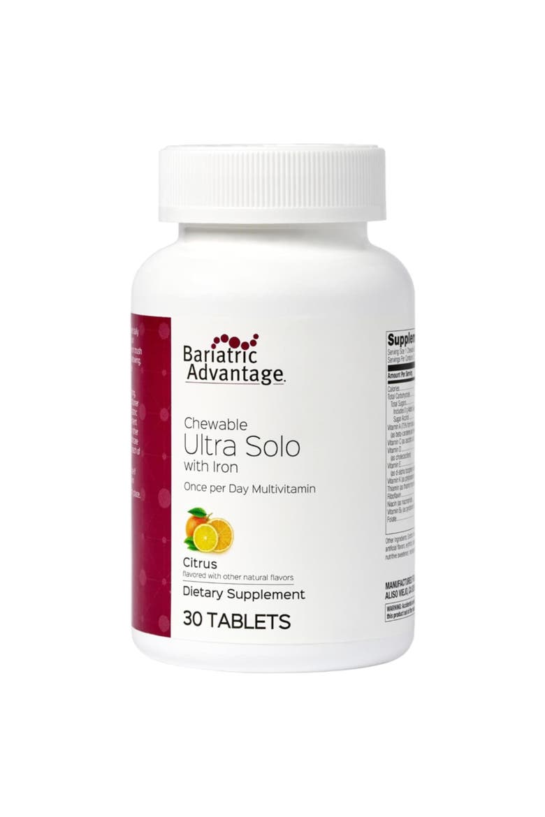 Chewable Ultra Solo with Iron Daily Multivitamin Citrus 30 Count, Main, color, None