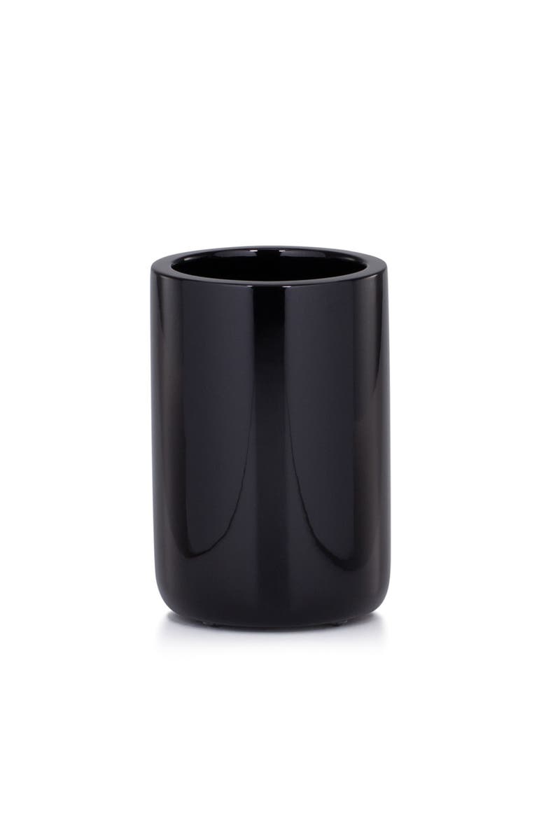 Domus Black Gloss Brush Holder, Main, color, BLACK