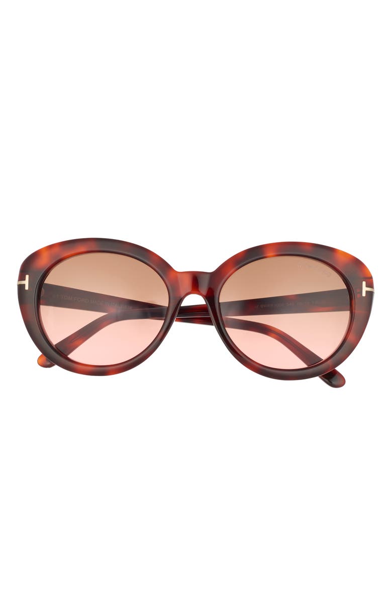 TOM FORD 55mm Round Sunglasses, Main, color, 