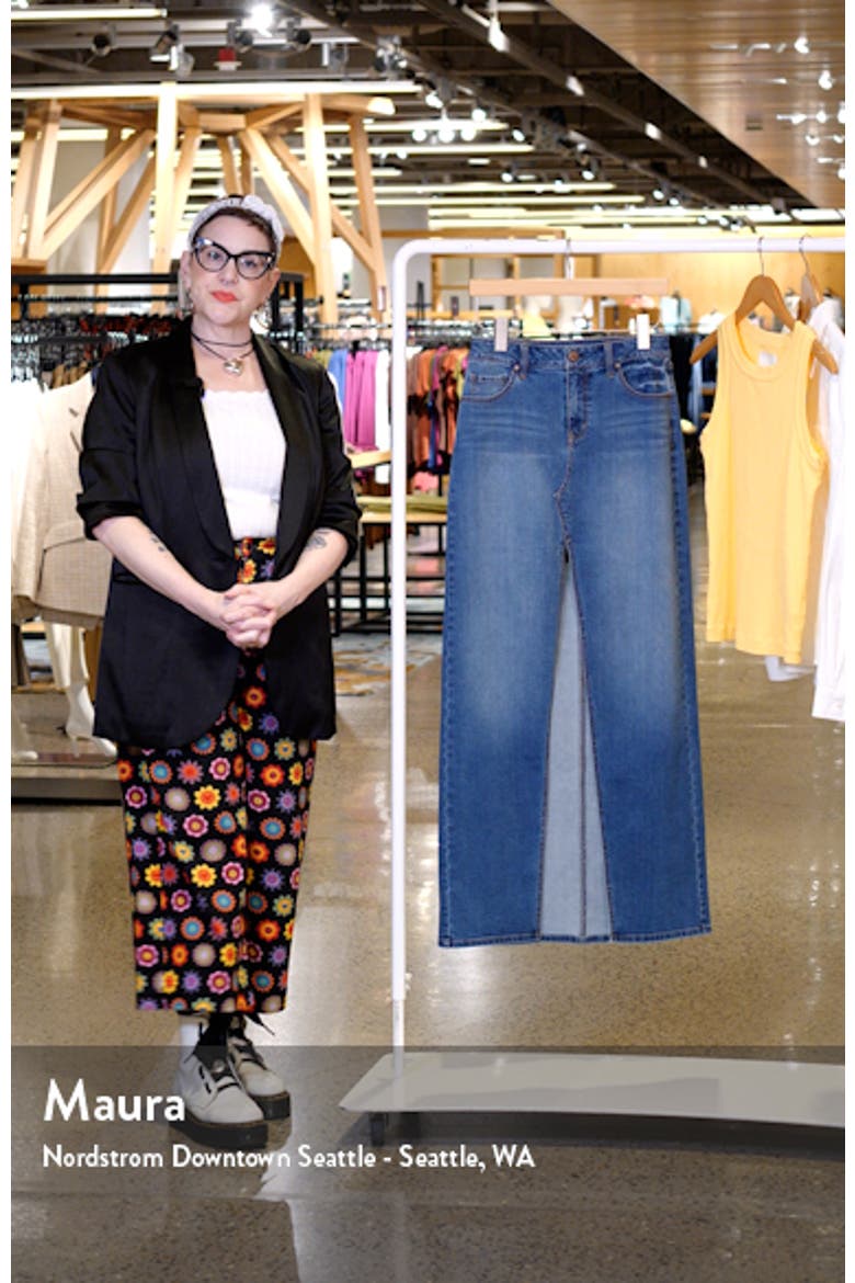 Front Slit Denim Maxi Skirt video
