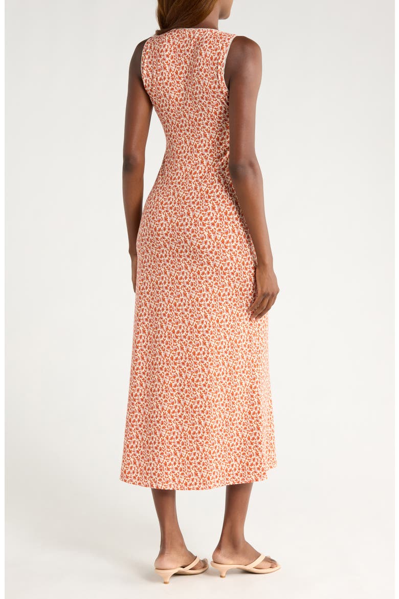 Brayden Floral Print Sleeveless Maxi Dress, Alternate, color, MULBERRY