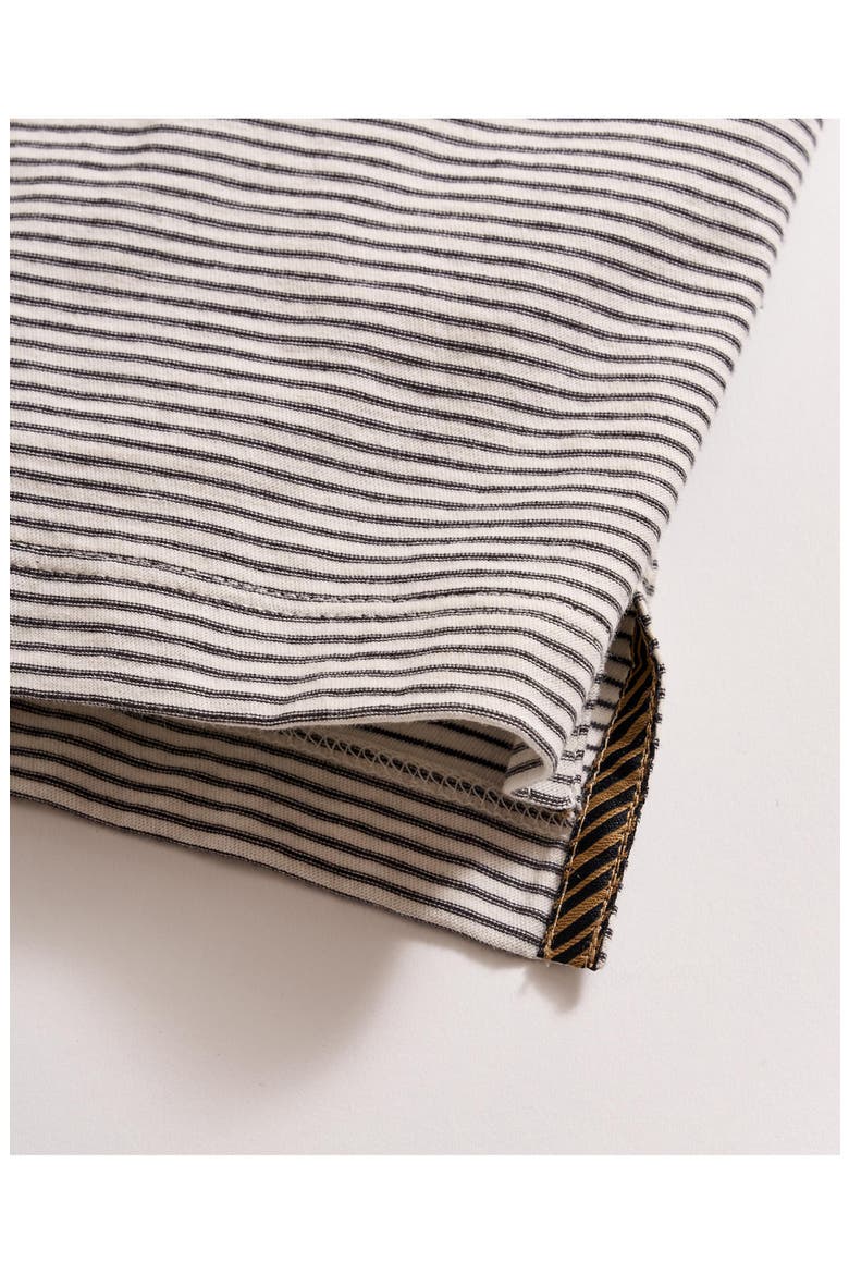 Pensacolo Stripe Polo, Alternate, color, TINTED WHITE/ BLACK