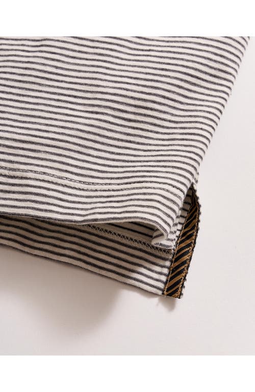 Billy Reid Pensacolo Stripe Polo In Tinted White/black